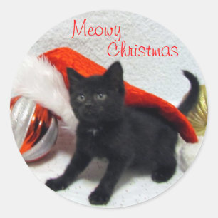 Pegatinas de gato / gatito de Navidad de Joon