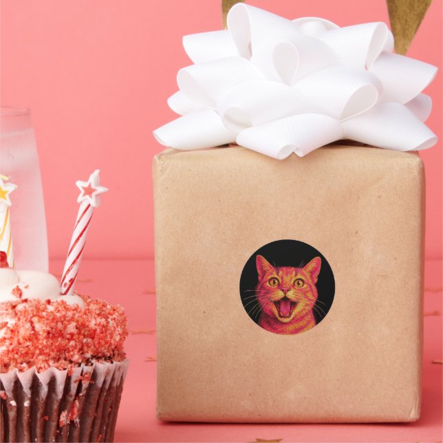 Pegatinas de gato lindas. (Fiesta)
