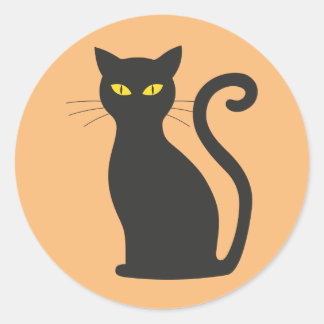 Pegatinas de gato negro clásicos
