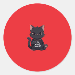 Pegatinas de gato negro genial