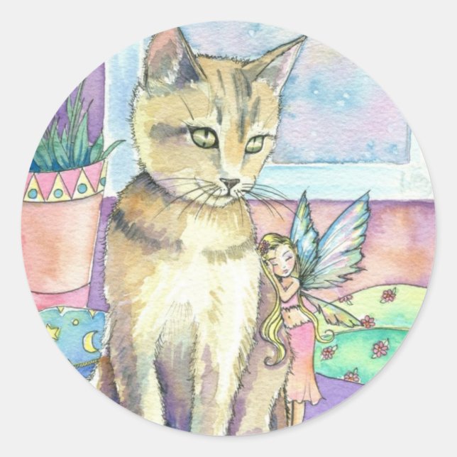 Pegatinas de gato y hada de Molly Harrison (Anverso)