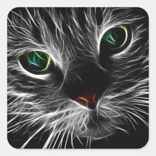 pegatinas de gatos eléctricos