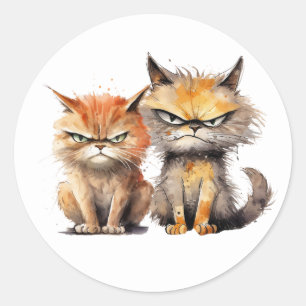 Pegatinas de Gatos Grumpy