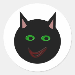 Pegatinas de gatos negros de Halloween