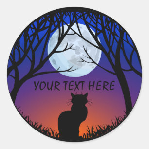 Pegatinas de gatos negros personalizados por Pegat