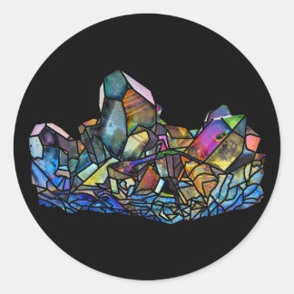 Pegatinas de gemas de cuarzo y cristal de titanio