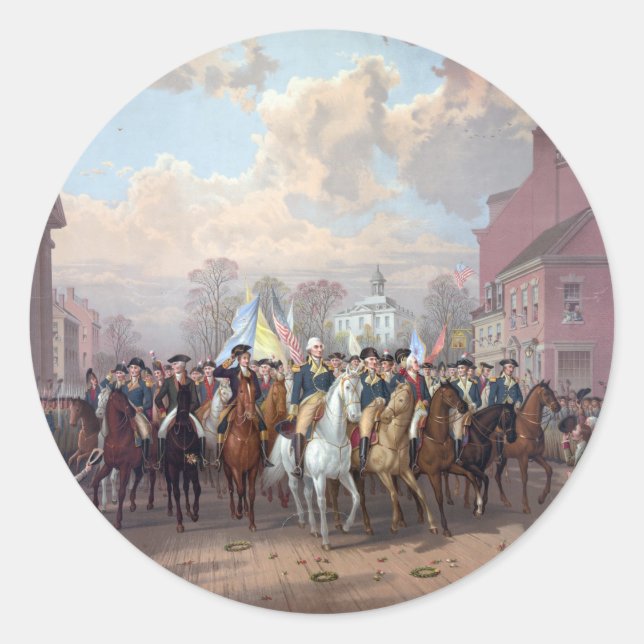 Pegatinas de George Washington en Nueva York (Anverso)