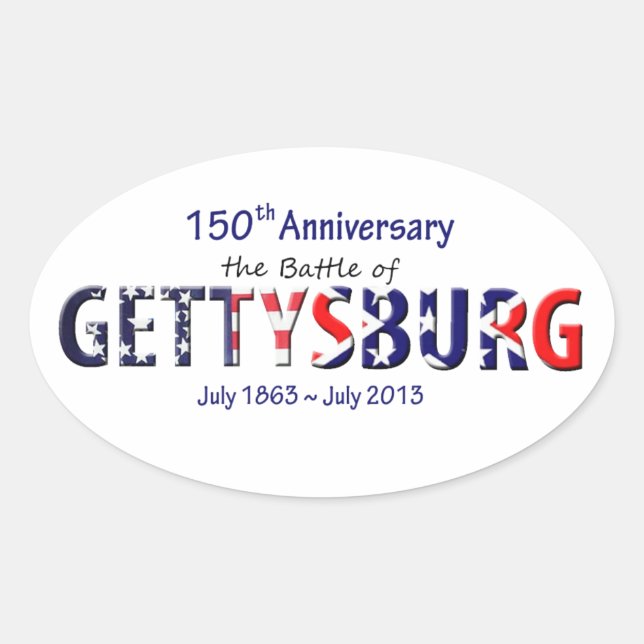 Pegatinas de Gettysburg (Anverso)