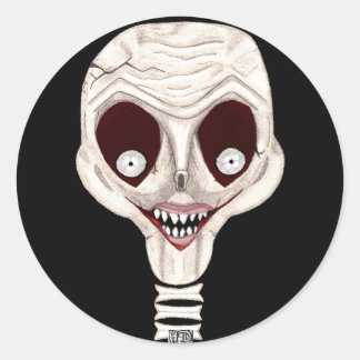 Pegatinas de Ghoulish Skull