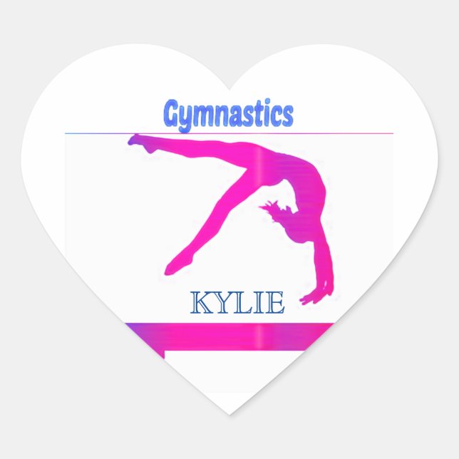 PEGATINAS DE GIMNASTICA DEL CORAZÓN. Nombre person (Anverso)
