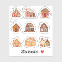 Pegatinas de Gingerbread House