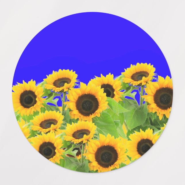 Pegatinas de Girasoles Amarillos (Diseño 1)