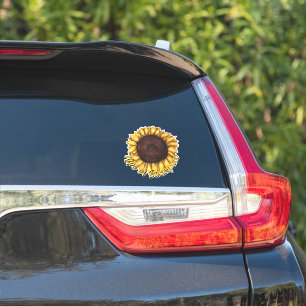 Pegatinas de girasoles decorados con girasoles per