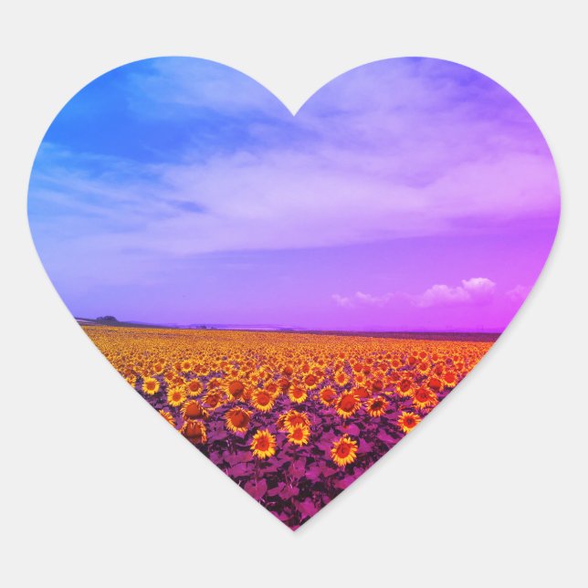 Pegatinas de girasoles multicolores (Anverso)