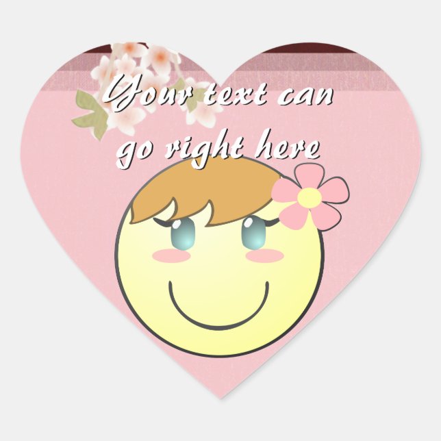Pegatinas de Girly Heart (Anverso)