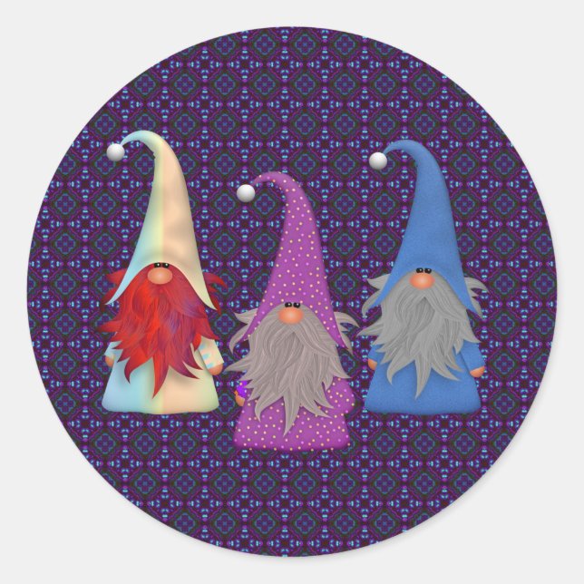 Pegatinas de Gnomes Trio (Anverso)