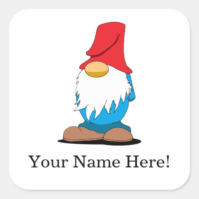 Pegatinas de Gnomos Personalizables (Anverso)