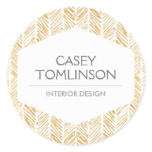 PEGATINAS DE GOLD HERRINGBONE / CHEVRON ARTWORK