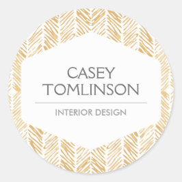PEGATINAS DE GOLD HERRINGBONE / CHEVRON ARTWORK