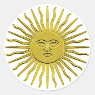 Pegatinas de Golden Sunburst
