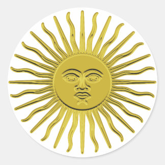 Pegatinas de Golden Sunburst