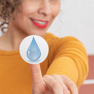Pegatinas de gota de agua brillante