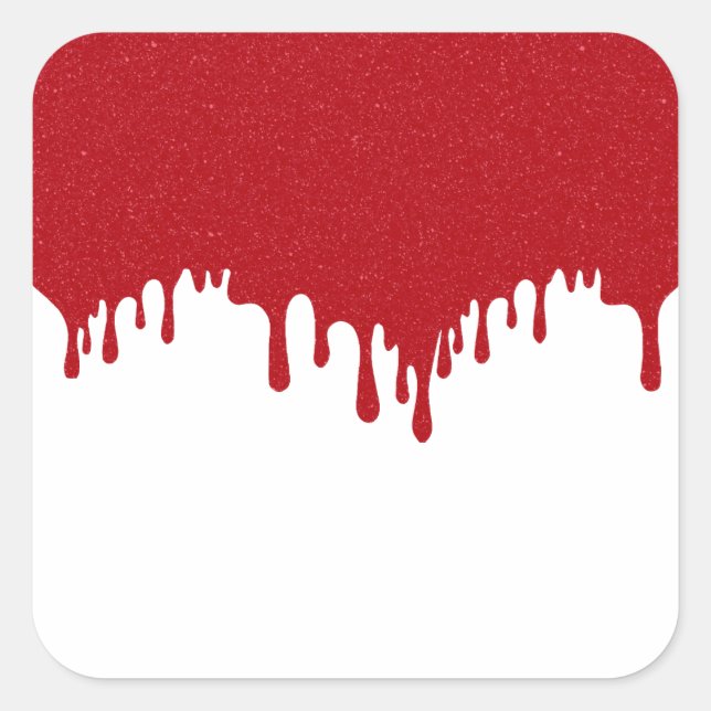 Pegatinas de goteo rojas de tomate personalizadas  (Anverso)