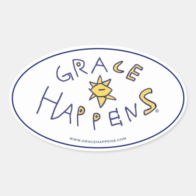 Pegatinas de Grace Happens (Anverso)