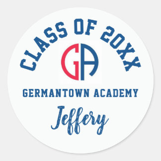 Pegatinas de graduación Academia Germantown, Perso