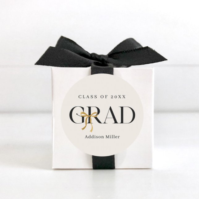 Pegatinas de graduación con lazo coquette (Subido por el creador)