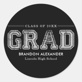 Pegatinas de graduación de color editable para dep