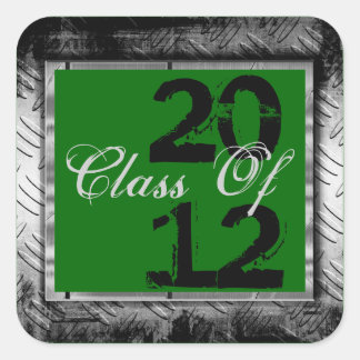 Pegatinas de graduación de Green & Metalizado Look