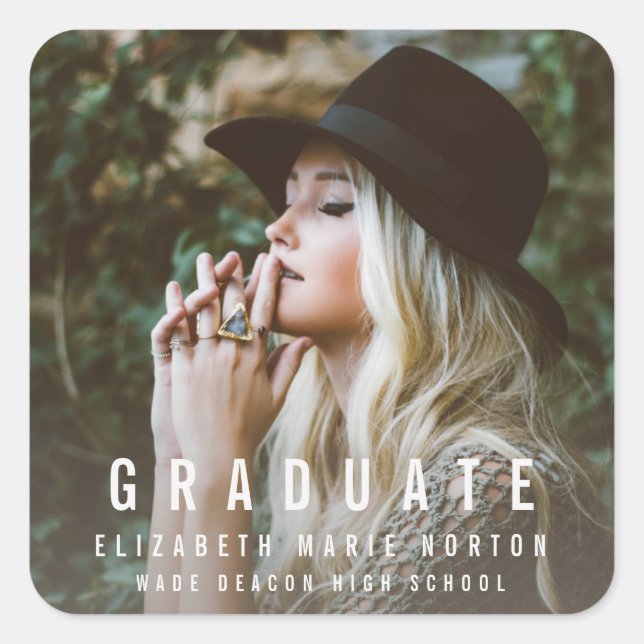 Pegatinas de graduación de tipo (Anverso)