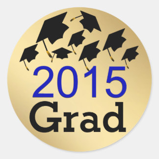 Pegatinas De Graduación De Volante Caps Blue 2015