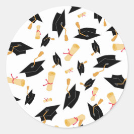 Pegatinas de Graduación en Negro y Oro