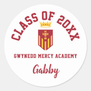 Pegatinas de graduación Gwynedd Mercy Academy, Per