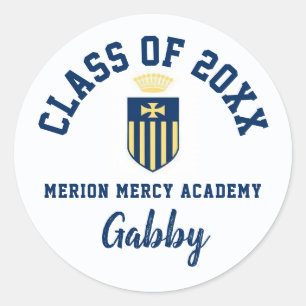 Pegatinas de graduación Merion Mercy Academy, Pers