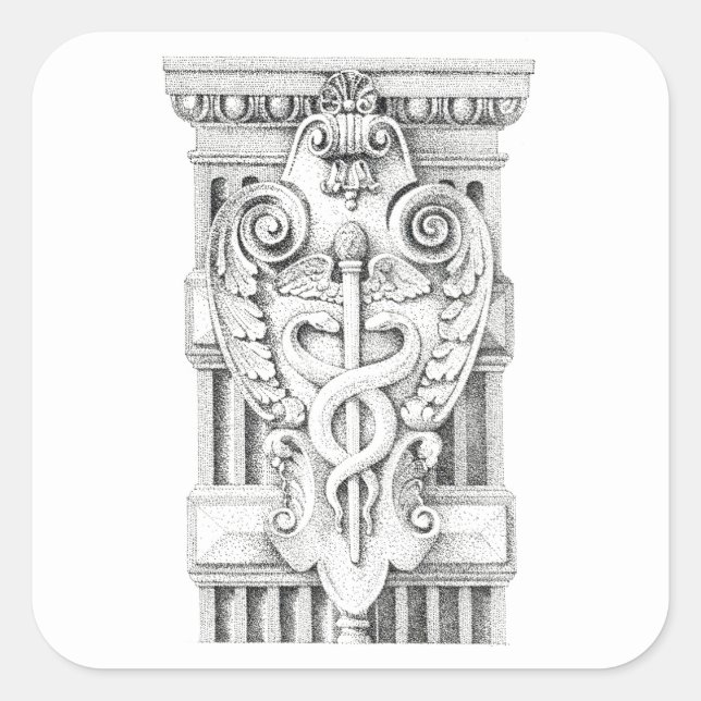 PEGATINAS de gran tamaño de CADUCEUS (Anverso)