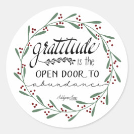 Pegatinas de Gratitude Abundance