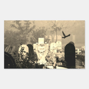 PEGATINAS DE GRAVEYARD RECTANGLE PELIGROSOS
