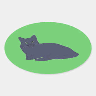 Pegatinas de Gray Kitty