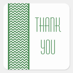 Pegatinas de Green Chevron Border