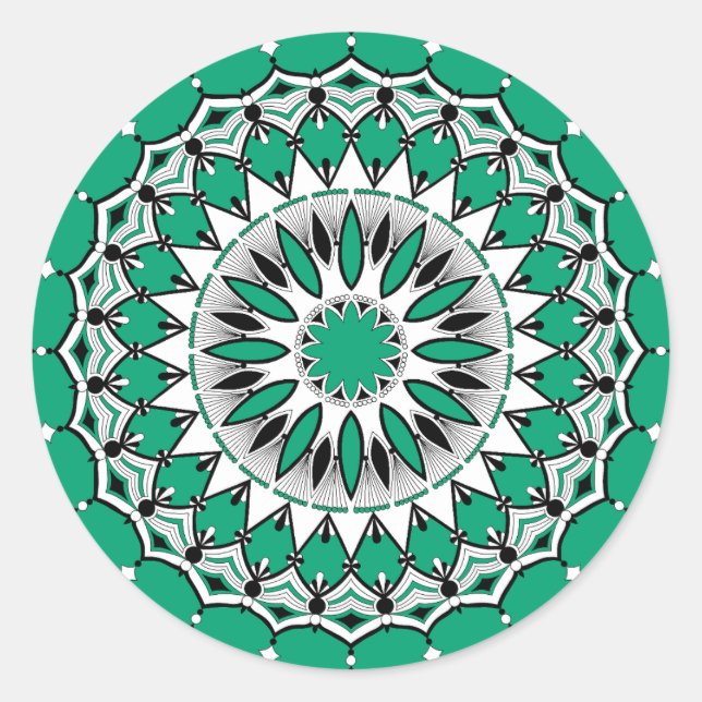 Pegatinas de Green Mandal (Diseño 1) (Anverso)