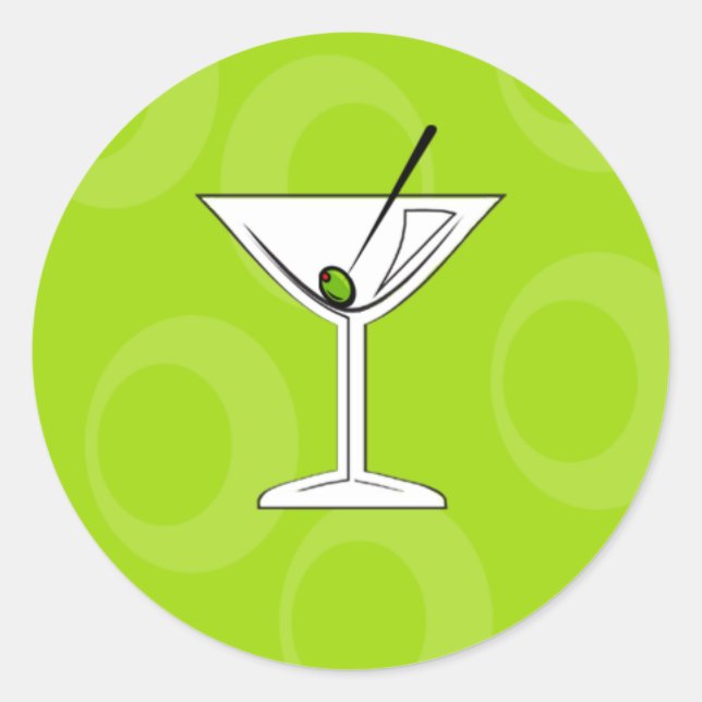Pegatinas de Green Martini (Anverso)