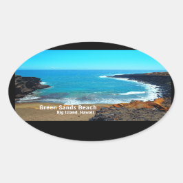 Pegatinas de Green Sands Beach Big Island Hawaii