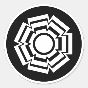 Pegatinas de Groove floral, negro