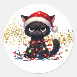 Pegatinas de Grumpy Cat de Navidad