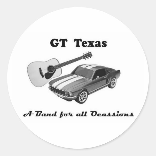 PEGATINAS de GT Texas (Anverso)