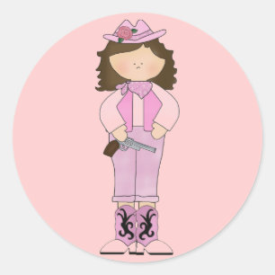 Pegatinas de Guay de Western Fun Cowgirl
