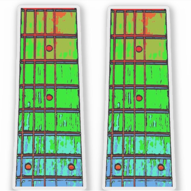 PEGATINAS DE GUITAR FRET BOARD (Anverso)